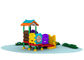 Little Kids Outside Playset / Kids Plastic Play Structure With Slide  TQ-QS004